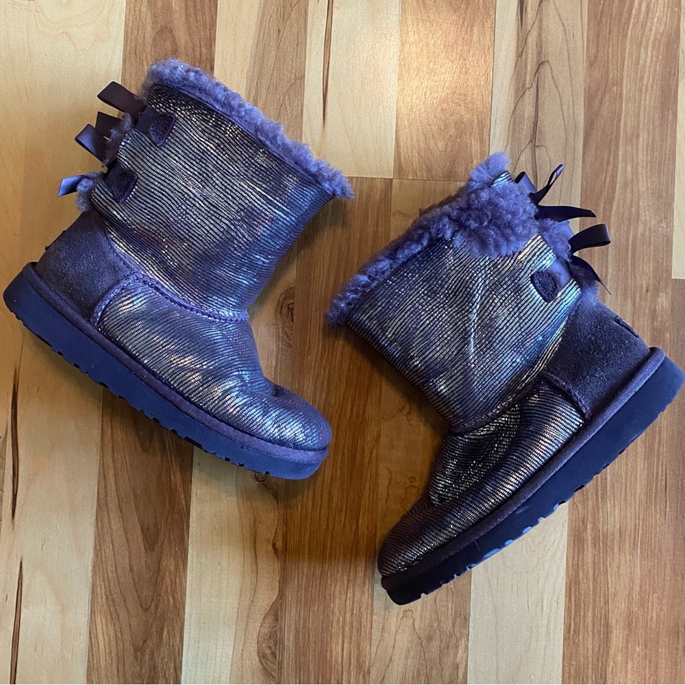 UGG Purple Bailey Bow Boots l 2